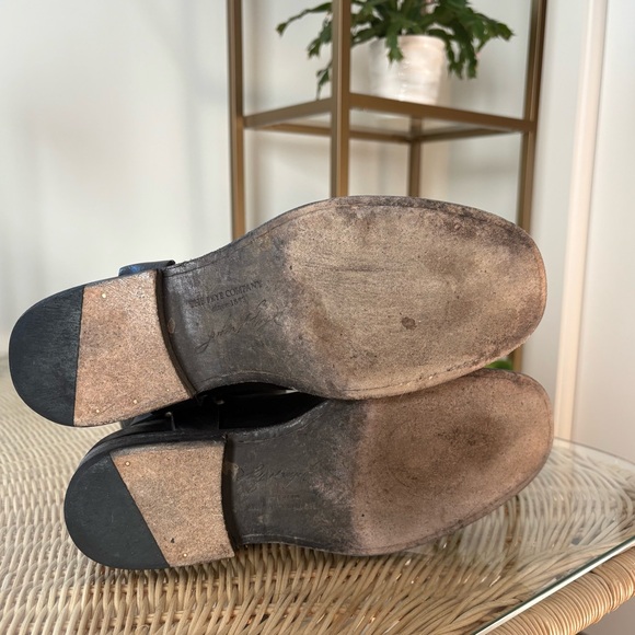 FRYE Phillip Harness Black Leather Riding Boots Back Zipper Size 10 - Picture 9 of 11